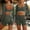Gray-workout sets, variant on Workout Sets for Women 2 Piece Long Sleeve Backless Crop Top and High Waisted Shorts Gym Athletic Jogger Sets Gray
