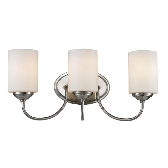 Z-Lite Cardinal 3 Light Vanity Light in Brushed Nickel