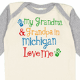 thumbnail image 4 of Inktastic Michigan Grandma Loves Me Boys or Girls Long Sleeve Baby Bodysuit, 4 of 5