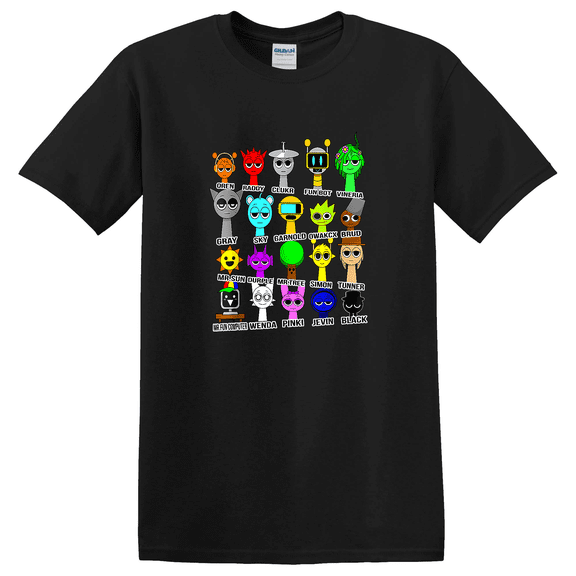 Sprunki Toys Birthday Party Celebration Fun Graphic Tee T-Shirt
