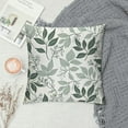 Autua Leaves Wallpaper Graphic Decorative Pillow Cover for Home Cushion