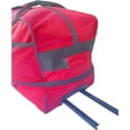 thumbnail image 5 of 28" Heavy Duty Iron Bar Duffle Bag - Collapsible Travel Bag with Multi-Pocket System, Wheels - Red, 5 of 6