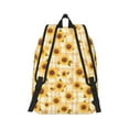 thumbnail image 2 of Naloa Coffee Plaid Sunflower Canvas Backpack for Men Women Rucksack Casual Travel Daypack College Tote Satchel Bookbag for Teens-Medium, 2 of 7