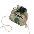 thumbnail image 1 of Qarigey Bolso con cordón de paja Adorable caricatura decorativa reemplazo mujer citas fotografía solo bolsos de hombro bolsa Bolsas de mensajero y de hombro Caqui, 1 of 6