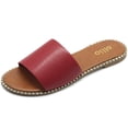 thumbnail image 1 of Ollio Women's Shoes Simple Comfort Slide Sandals S130, 1 of 6