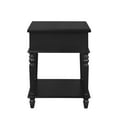 thumbnail image 6 of Powell Myles Single Drawer Indoor Side Table with Shelf, Black, 6 of 13