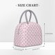 thumbnail image 2 of Balery Flamingo On Checkered Bolsa de Almuerzo para Mujeres, Caja de Almuerzo, Bolsa de Almuerzo Pequeña Impermeable, Tote de Almuerzo Reutilizable con Gran Capacidad, 2 of 6
