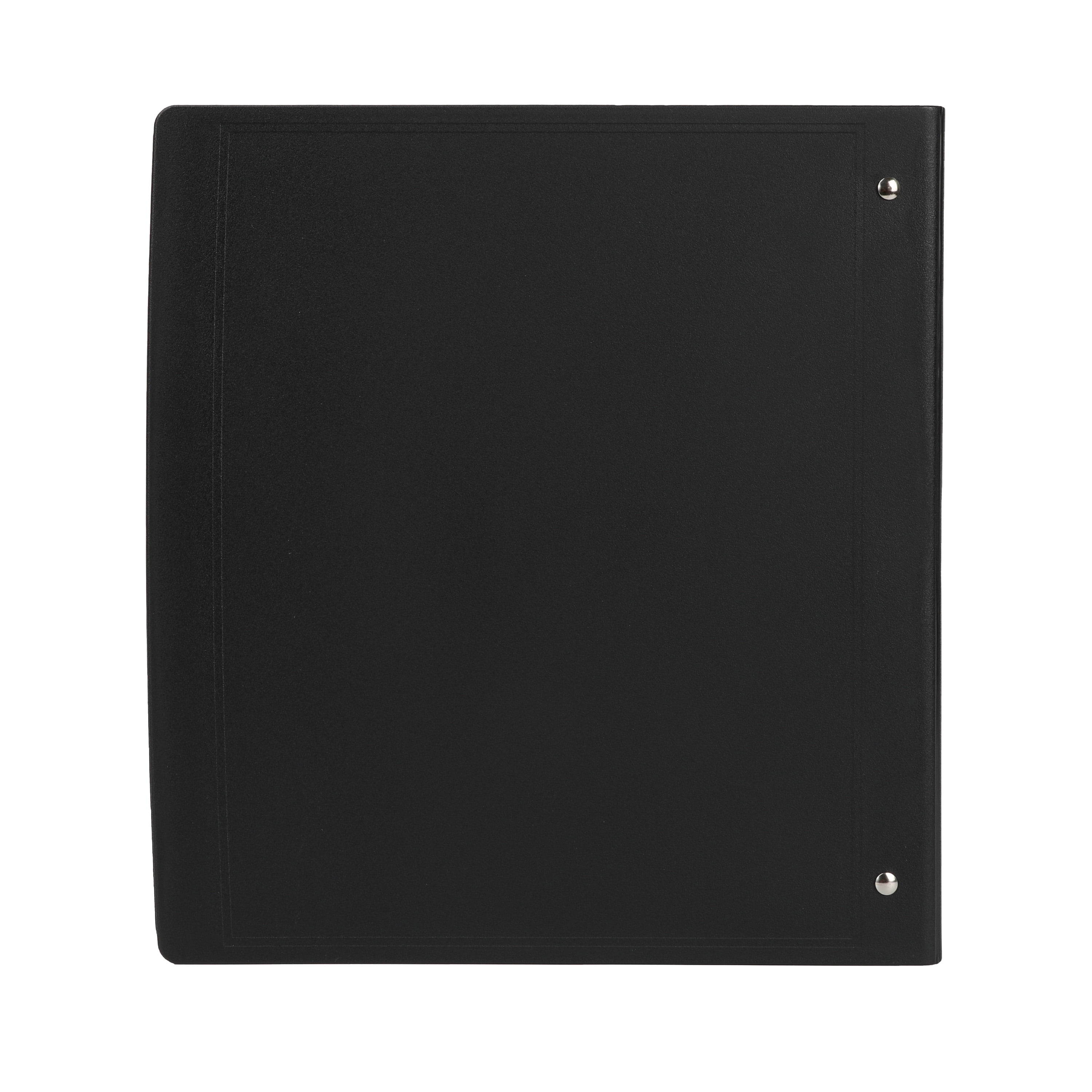 Exceed 1.5 inch Heavy Duty Binder, Black, Slant D-Ring