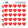 "I Love Heart - Sports Hobbies - Hiking - 1"" Scrapbooking Crafting Stickers"