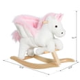 thumbnail image 4 of Kids Rocking Horse Chair with Sing Along Song Pink, 4 of 7