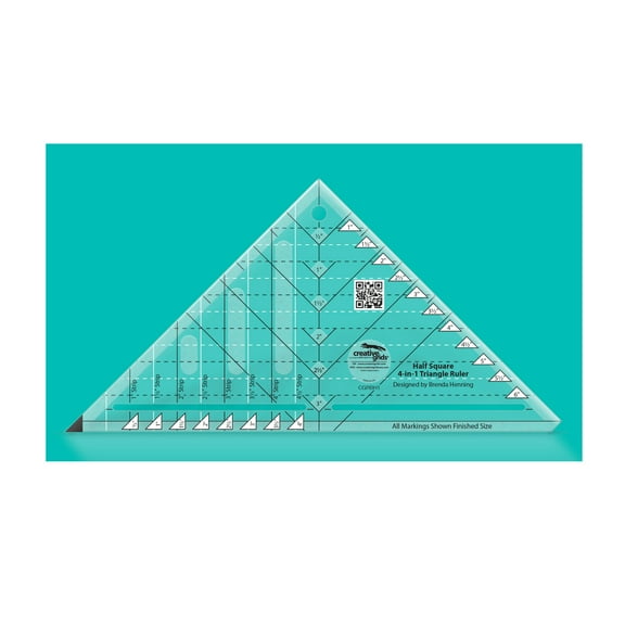 Creative Grids Half-Square 4-in-1 Triangle Quilt Ruler