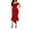 Red, variant on Women's V Neck Formal Dress Bodycon Maxi Evening Party Dresses Bridesmaid Swing Wedding Gown