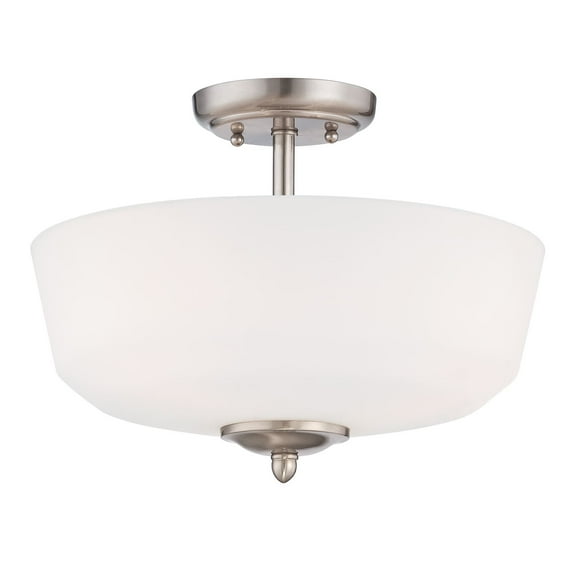 15006-SF-35-Designers Fountain-Darcy - Three Light Semi-Flush Mount-Brushed Nickel Finish