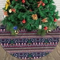 thumbnail image 4 of Christmas Tree Skirt 36" Knitted Christmas Deer Snow (3) Xmas Tree Skirts Mat for New Year Holiday Christmas Party Decorations, 4 of 5