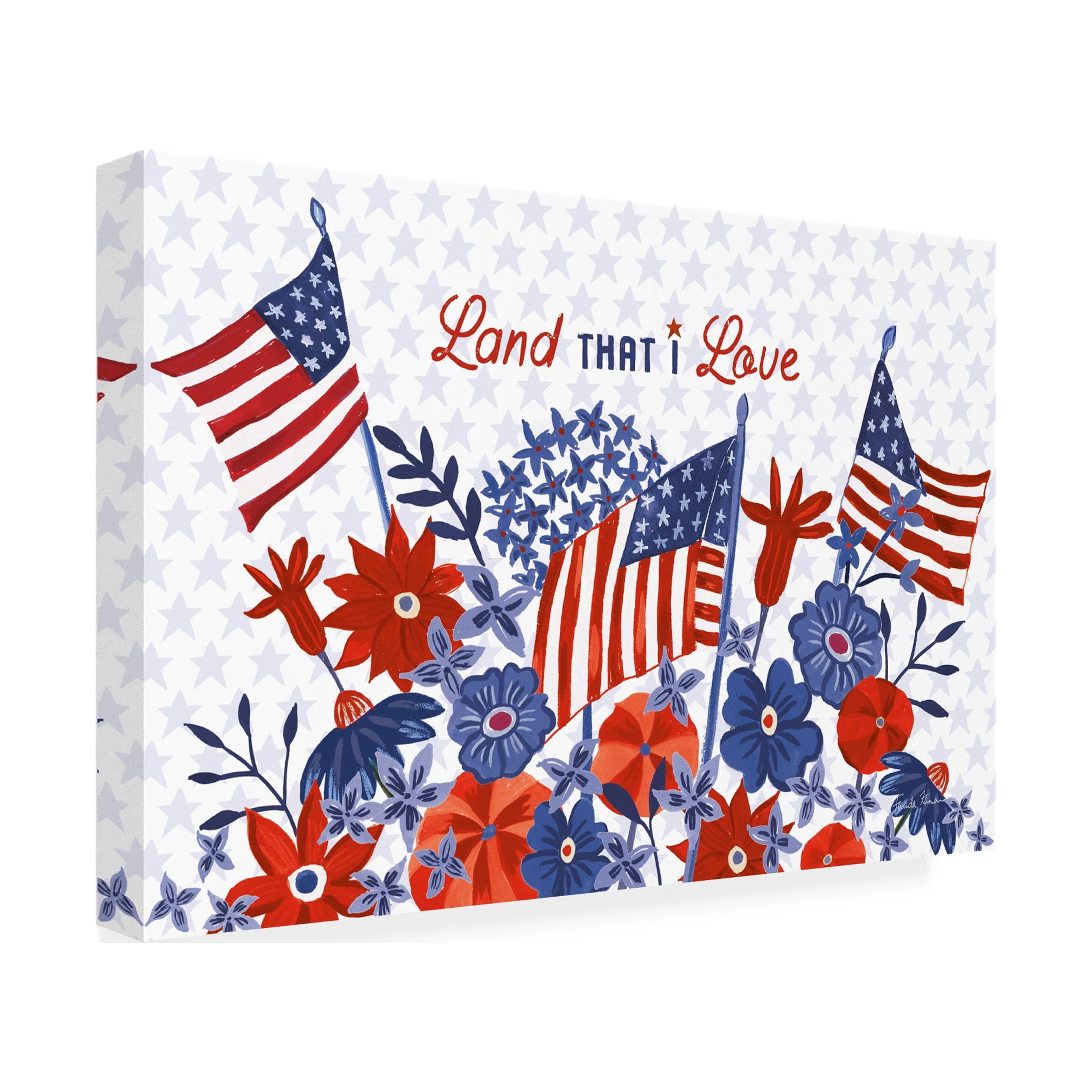Farida Zaman 'America the Beautiful I Love' Canvas Art