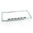 thumbnail image 3 of Ford Bronco Chrome Metal License Plate Frame Tag Holder, 3 of 4