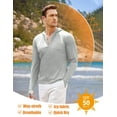 thumbnail image 2 of COOFANDY Men Full Zip UPF 50 Sun Protection Hoodie Jacket Long Sleeve Lightweight Breathable UV Shirts with Pockets, 2 of 5