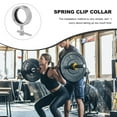 thumbnail image 3 of OULII Silver Barbell Clamp Collars Spring Clip Collar Durable for Home Workout 1Pack, 3 of 7