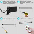 thumbnail image 6 of Solar RGBW LED Wall Washer Light 4 in 1, IP66 Waterproof Color Changing Solar Wall Strip Lights Bar with Remote, 6 of 7