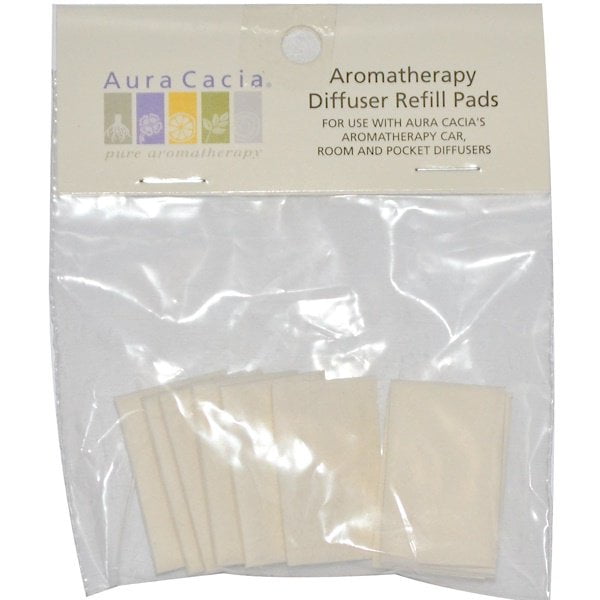 Aura Cacia Aromatherapy Car/Room Diffuser Refill Pad - 10 per pack - 6 packs per case