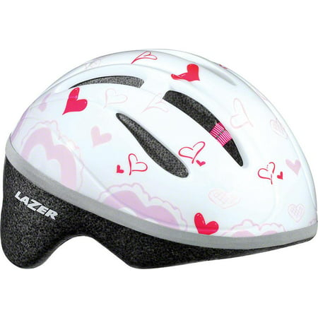 Lazer BOB Infant Helmet: White with Hearts, One