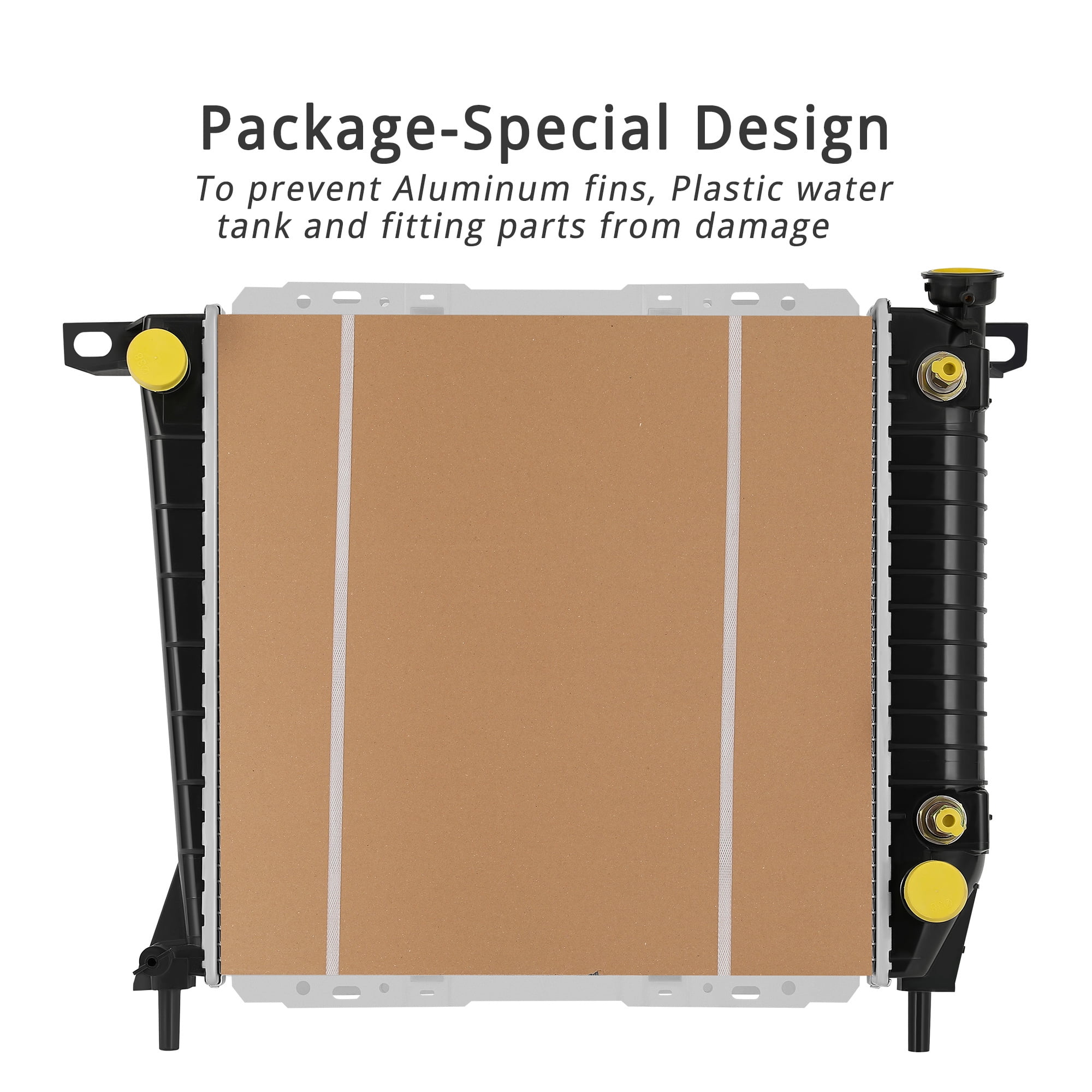 LEDKINGDOMUS Radiator for 1985-1994 Ford Ranger 1994 Mazda B2300 L4 2.0L 2.3L– High-Density Aluminum Core, Leak-Proof Design CU1062