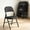 Black, variant on Folding Chairs Set of 12, Padded Seat and Back, Black Metal Frame, Indoor Outdoor Patio Lawn Backyard, Party Home Office