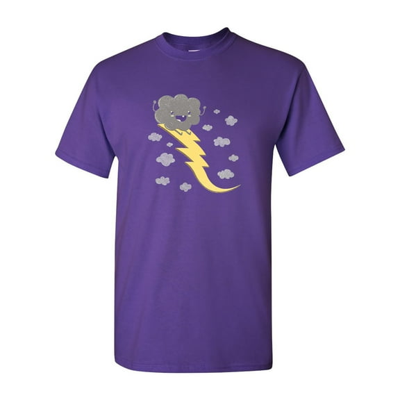 Ride The Lightning BeanePod Artworks Art Funny DT Adult T-Shirt Tee