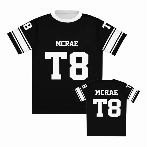 JINQUANRUN Tate McRae T-shirt cosplay women's men's fashion trend round neck short sleeved T-shirt
