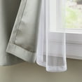 thumbnail image 4 of TOWN & COUNTRY LUXE Oslo Double Layer Indoor Curtains, Room Darkening and Sheer, Grommet Top, Energy Efficient, 2-Pack Set, 52"x108", Grey, 4 of 12