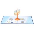 thumbnail image 1 of Moyic 3D Pop Up Tarjeta de felicitación Chanukah Candelabro Tarjeta de felicitación Impresión en color Año nuevo judío Tradición navideña Iluminación y accesorios Moyic HA020435-00, 1 of 6