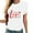 #02 White, variant on Erwazi Valentines Shirts for Women Love Heart Cute Graphic Valentines Day Tops Short Sleeve T-Shirts Crew Neck Holiday Tees White