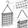 thumbnail image 2 of Pakyozj 2Pcs Outdoor Suet Cage Bird Feeder, Wild Bird Feeder, Single Suet Cake Capacity, Fruit and Suet Feeder Style for Outside Hanging, 2 of 7