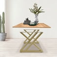 thumbnail image 5 of Miumaeov 2 Pack Industrial Metal Table Legs 16" Square Tube Furniture Legs Rustic Heavy Duty DIY Desk Legs Dining Tabel Legs Office Table Legs with 4pcs Floor Protectors, 5 of 12
