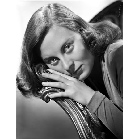 Morgan Portrait - Michele Morgan Leaning Portrait Photo Print