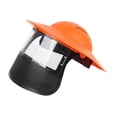thumbnail image 3 of harayaa Chainsaw Face Face Protection Cover Replacement Protection Visor Adjustable for Tangerine Mesh Clear, 3 of 8