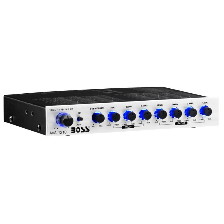 BOSS Audio AVA1210 Car Stereo 7-Band Equalizer Preamp with LED