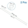 thumbnail image 2 of 2 Pack 17" Blinds Wand Replacement, Aluminum Alloy Blinds Tilt Wand with Hook and Grip, Vertical Blinds Rod Stick for Window Curtain Opener Accessory, White, 2 of 6