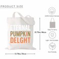 thumbnail image 2 of Eternal Pumpkin Delight Leopard Print For Fall Thanksgiving Halloween Canvas Bag 2Pcs, 2 of 5