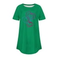 thumbnail image 3 of FAIWAD Tuniques à Manches Courtes pour Femmes, Col Rond, Blouses Amples, T-shirts Graphiques avec Cœur Mignon, 3 of 3