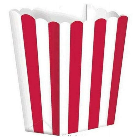 Amscan 377551. 40 Candy Buffet Popcorn Treat Boxes, Apple Red - Pack of 120