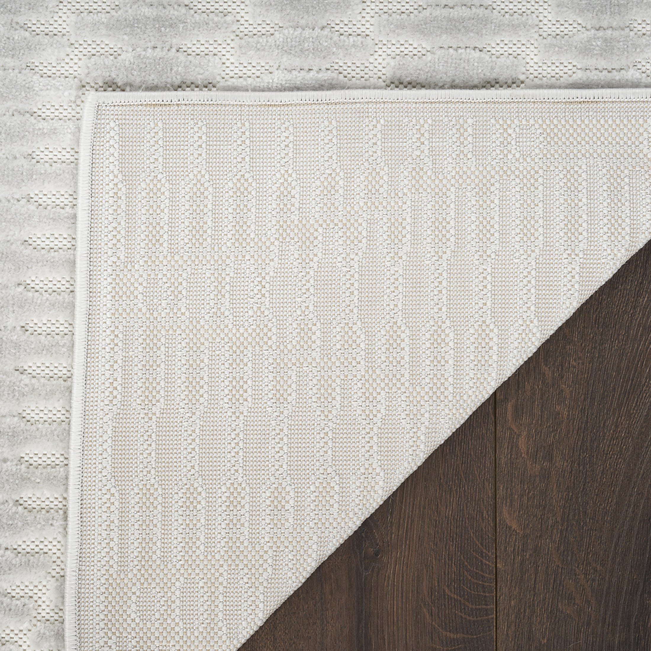 Nourison Casual 5'3" x 7' Light Grey Modern Indoor Rug