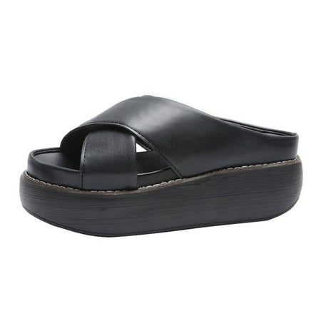 

Cloud and Castle Bounce Sandals Thick Sole Platform Slides Sandals Round Toe Slippers for Women New