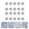thumbnail image 2 of 20 Pcs Épingle à Cheveux en Alliage pour Mariée, Flocon de Neige, Strass, 2 of 7