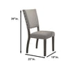 thumbnail image 3 of Best Master Furniture Anna 5 Pcs Dinette Set 5 Piece Anna Antique Rustic Gray Round Dinette Set, 3 of 4