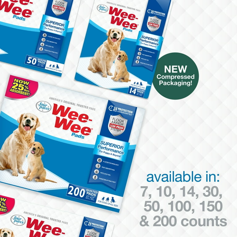 Four paws wee wee pads 150 hotsell