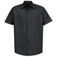 thumbnail image 2 of Workwear Outfitters Mens's Short Sleeve Indust. Work Shirt Black, 5XL, 2 of 5