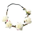 thumbnail image 1 of Minnieouse La tela se destaca con la diadema de flores de boda Omen, amplia gama de usos para eventos especiales, opción de regalo Accesorio para el cabello Blanco, 1 of 6