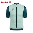 thumbnail image 2 of Santic - Maillot de ciclismo para hombre, manga corta, transpirable, de secado rápido, reflectante, para ciclismo de carretera, WM3C02224, 2 of 4