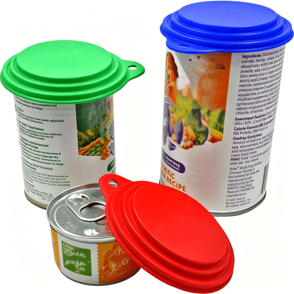 ACDANC Keep Your Dog and Cat Food Fresh - Pet Food Can Cover Lids - Sold by Vets - Fits Small, Medium and Large Cans - Bpa-Free